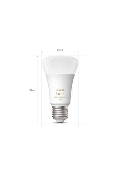 Philips   HueWA 8-75W Beyaz Ambiyans Akıllı Başlangıç Seti 3'lü Akıllı Buttonlu E27 - Resim 3