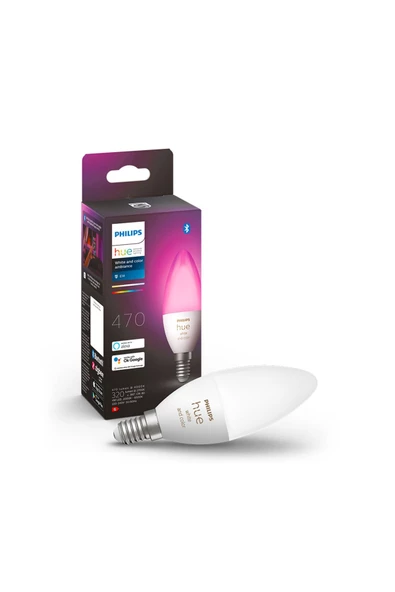 Philips   HueWCA 5.3W E14 Renkli Akıllı Ampul B39 ürün görseli 1