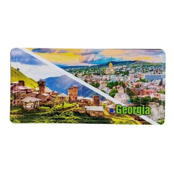 Gürcistan Temalı Plaka Magnet ürün görseli 1