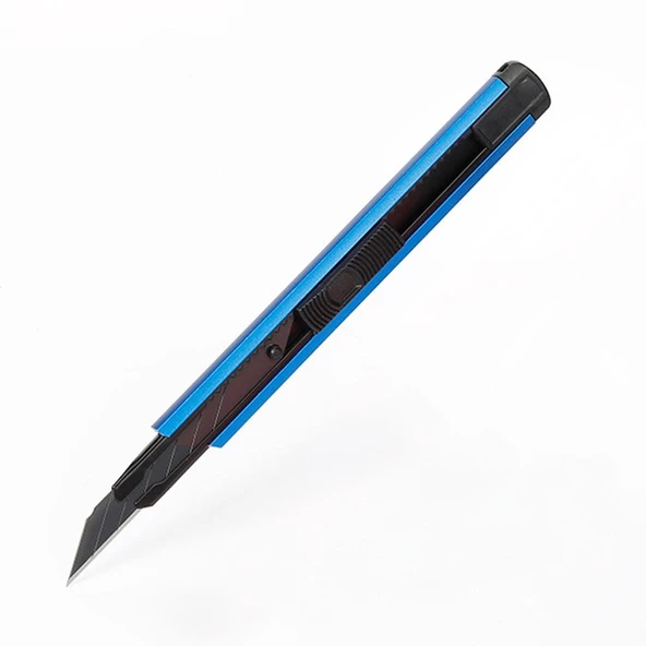 WORKPRO WP212012 9MM Alüminyum Kasa Cep Askılı Maket Bıçağı (MAVİ) ürün görseli 1