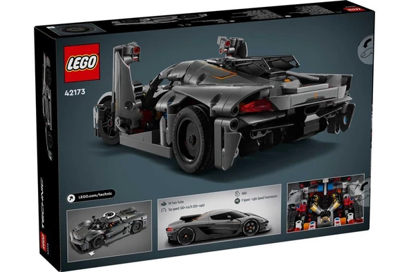 LEGO Technic 42173 Koenigsegg Jesko Absolut Grey Hypercar - Resim 2