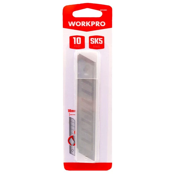 WORKPRO WP212002 18MM 10’Lu Maket Bıçağı Yedeği - Resim 6