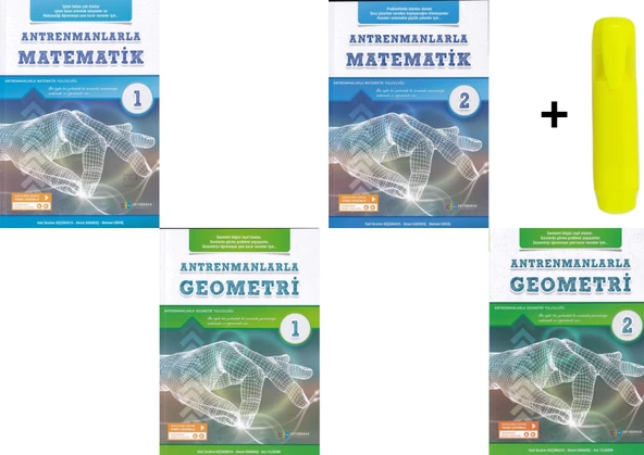 Antrenmanlarla TYT Matematik ve Geometri Seti 1. Kitap ve 2. Kitaplar Toplam 4 Kitap ürün görseli 1