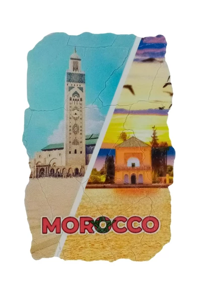 Fas Temalı Fresco Magnet - Resim 3