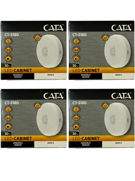 Cata CT-5180 4000K (Günışığı) Mıknatıslı Kabin Led Aydınlatma (4 Adet) ürün görseli 1