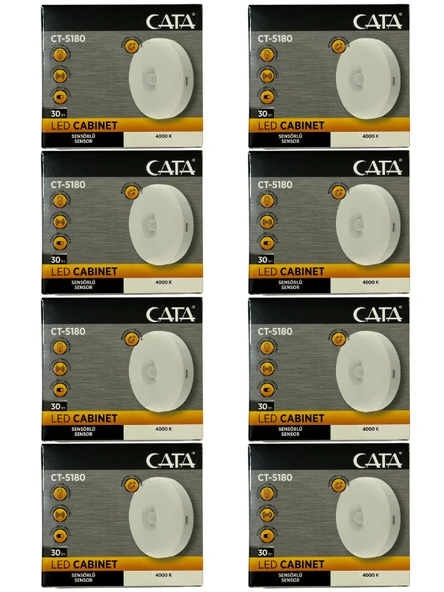 Cata CT-5180 4000K (Günışığı) Mıknatıslı Kabin Led Aydınlatma (8 Adet) ürün görseli 1