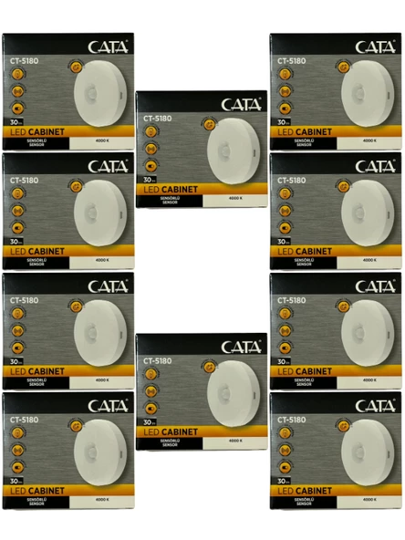 Cata CT-5180 4000K (Günışığı) Mıknatıslı Kabin Led Aydınlatma (10 Adet) ürün görseli 1