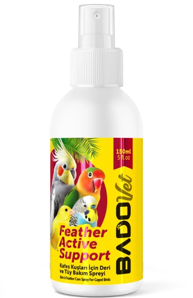 Bado Feather Active Support Kafes Kuşları Deri Ve Tüy Bakım Spreyi 150 Ml ürün görseli 1