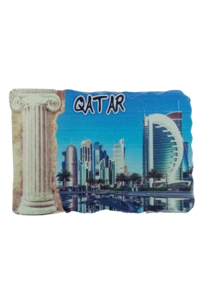 Katar Temalı Sütun Magnet - Resim 3