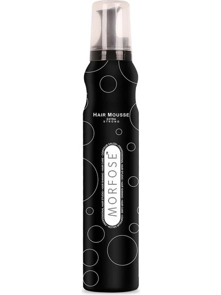 Morfose Saç Köpügü Extra Strong Siyah 200 ml ürün görseli 1