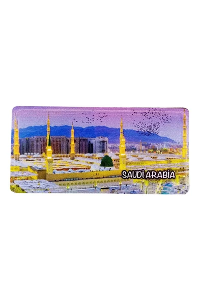 Suudi Arabistan Temalı Plaka Magnet - Resim 3