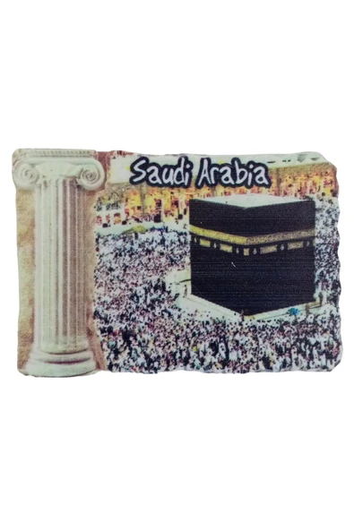 Suudi Arabistan Temalı Sütun Magnet - Resim 3