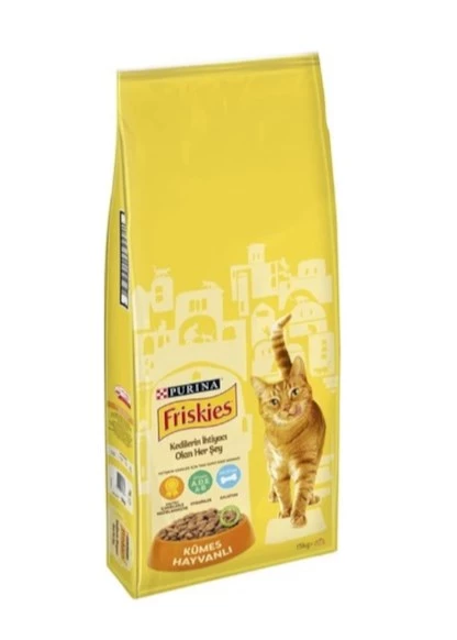 Friskies Kümes Hayvanlı Yetişkin Kedi Maması 15 KG ürün görseli 1