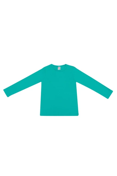 Mcrkids  Unisex Pamuklıu Bisiklet Yaka Basic Uzun Kollu Çocuk T-shirt ürün görseli 1