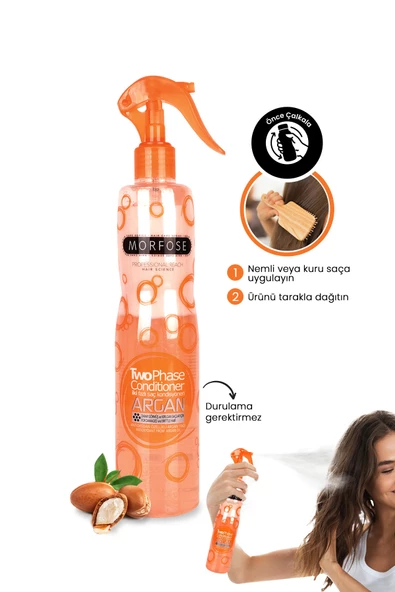 Morfose Argan Içerikli Iki Fazlı Fön Suyu 400 Ml Turuncu ürün görseli 1