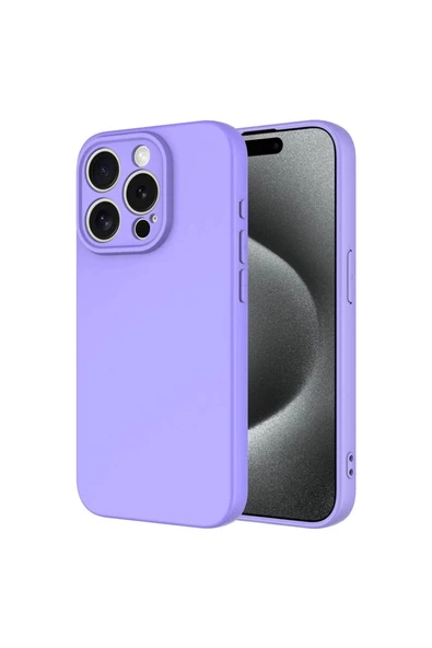 İphone 15 Pro İle Uyumlu İçi Kadife Yumuşak Silikon Lansman Kılıf ürün görseli 1