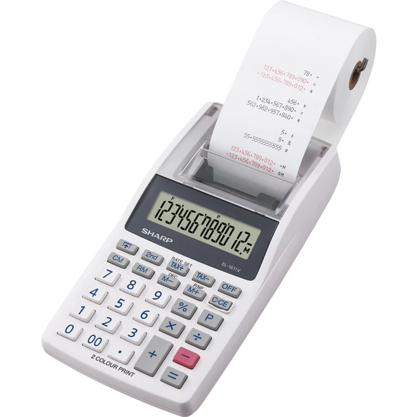 Sharp EL-1611V 12 Hane Şeritli Hesap Makinesi - Resim 3