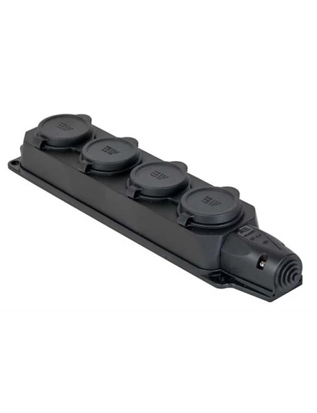Mete Enerji 404007 1X16A 4'Lü Grup Priz Eğik 220 V ürün görseli 1