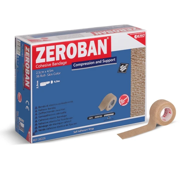 Zeroban Ten 2,5 cm x 4,5 m Coban Bandaj ürün görseli 1