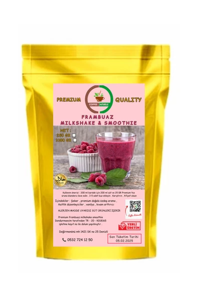 Frambuaz Aromalı Milkshake & Smoothie - 1 KG ürün görseli 1