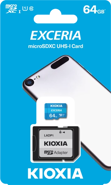 64GB MICRO SDHC C10 100MB/s KIOXIA LMEX1L064GG2 ürün görseli 1