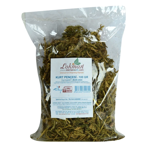 LokmanAVM Kurt Pençesi Otu Doğal 100 Gr Paket ürün görseli 1