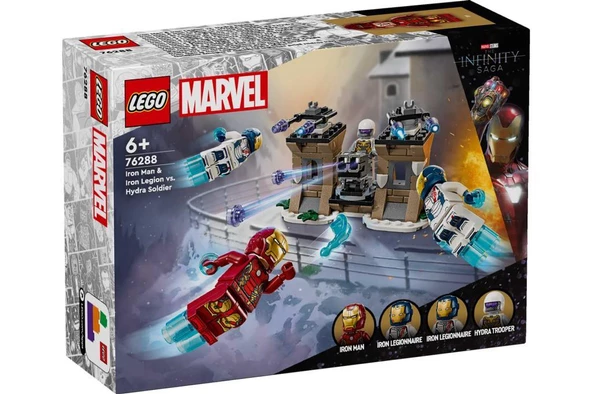 LEGO Super Heroes 76288 Iron Man and Iron Legion vs. Hydra Soldier ürün görseli 1