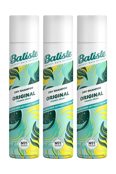 Batiste Original Tüm Saçlar 200 ml 3 Adet Kuru Şampuan ürün görseli 1