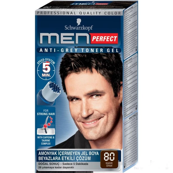 Schwarzkopf Men Perfect 80 Kahve Siyah Saç Boyası ürün görseli 1