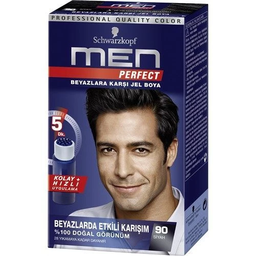 Schwarzkopf Men Perfect 90 Siyah Saç Boyası ürün görseli 1