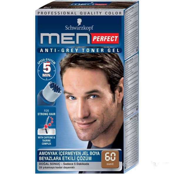 Schwarzkopf Men Perfect 60 Kahve Saç Boyası ürün görseli 1