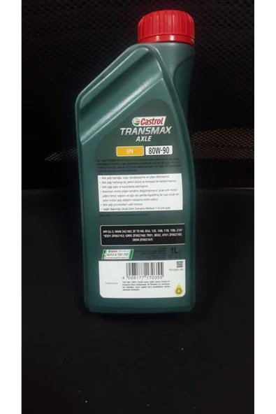 CASTROL TRANSMAX AXLE EPX 80W-90 GL-5 1 LİTRE - Resim 2