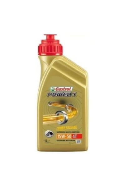 Castrol Power 1 4t 15w-50 Yarı Sentetik Motor Yağı 1 Litre ürün görseli 1