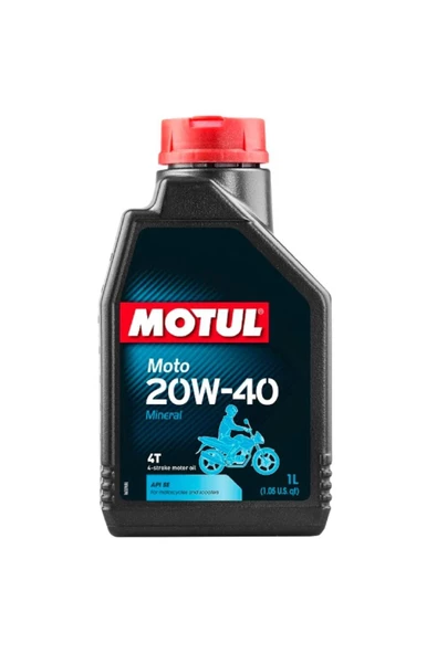 Motul Moto 20w-40 4t Mineral Motosiklet Motor Yağı 1 L ürün görseli 1