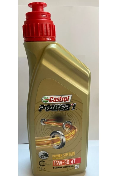 Castrol Power 1 4T 15W-50 1 lt Motosiklet Yağı ürün görseli 1