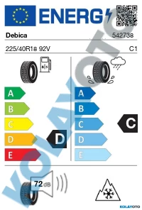 Debica Frigo HP 2 225/40R18 92V XL FP (Kış) (2023) ürün görseli 1