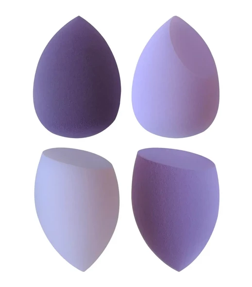 Make Up Blender Makyaj Süngeri Seti 3'lü - Mor - Resim 3