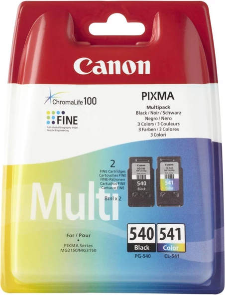 Canon PG-540 CL-541 Photo Value Multipack 2'li Mürekkep Kartuş ürün görseli 1
