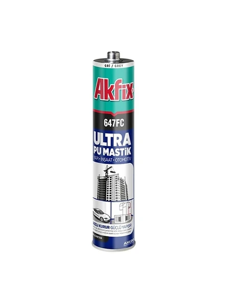 Akfix 647FC Ultra Poliüretan 280 ml Siyah Mastik ürün görseli 1