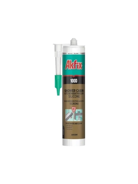 Akfix 310 Ml Duşakabin Silikonu Şeffaf 100D ürün görseli 1
