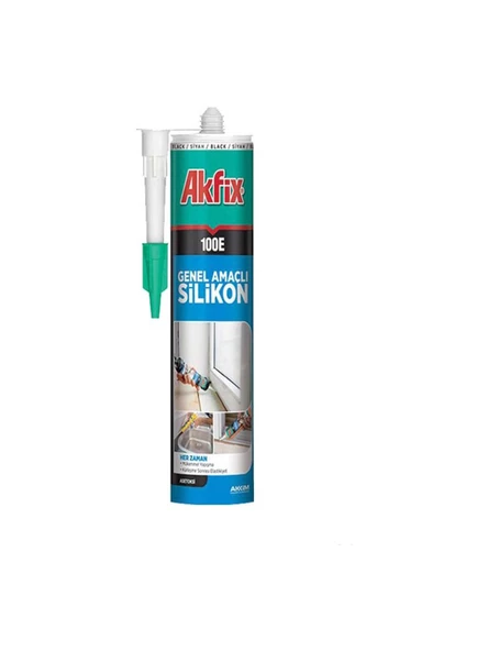 AKFİX 1100E GENEL AMAÇLI SİLİKON 280 ML ŞEFFAF ürün görseli 1