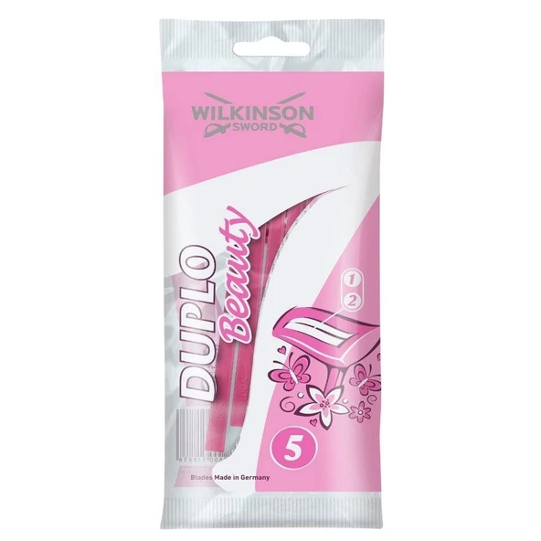 Wilkinson Sword Duplo Beauty 2 Bıçaklı Kadın Kullan At Tıraş Bıçağı 5 Adet ürün görseli 1