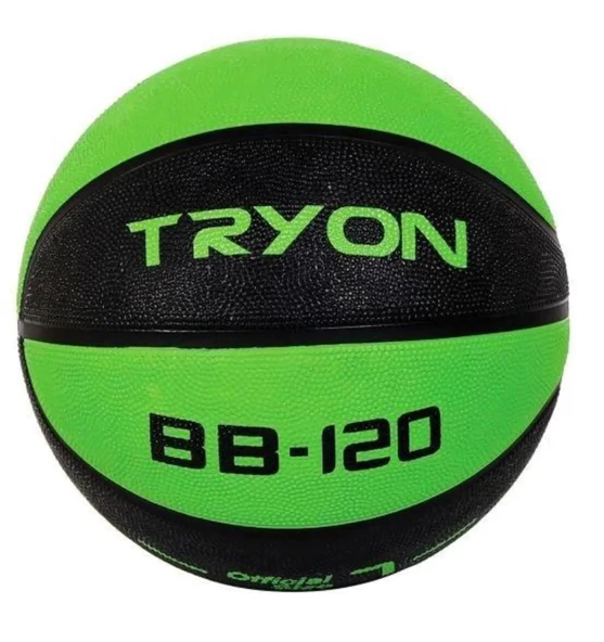 TRYON BB-120- Yeşil-Siyah  7 Numara Basketbol Topu ürün görseli 1