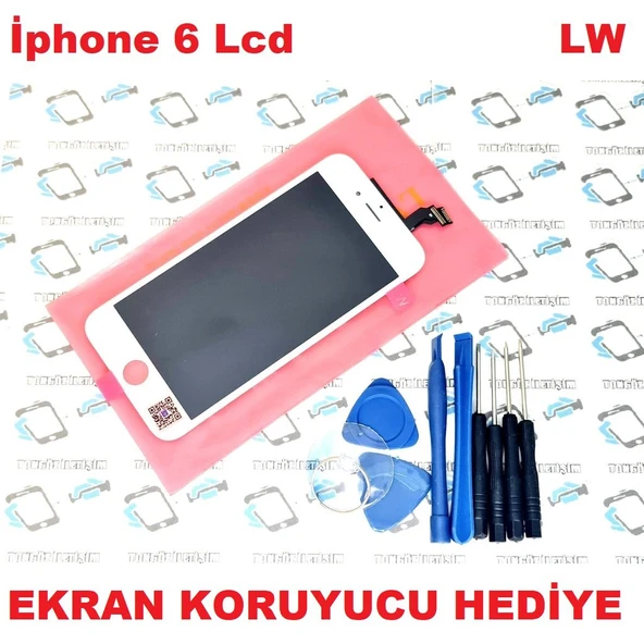 İphone 6 Lcd Ekran dokunmatik LW (Montaj Seti) BEYAZ ürün görseli 1