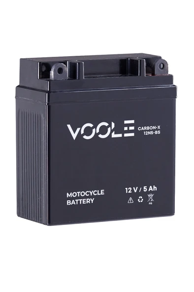 VOOLE 12N5-BS 12 V 5 Ah Motosiklet Aküsü ürün görseli 1