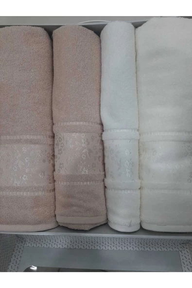 Özdilek Camellia Best Set Hamam Takımı Bej Krem - Resim 2