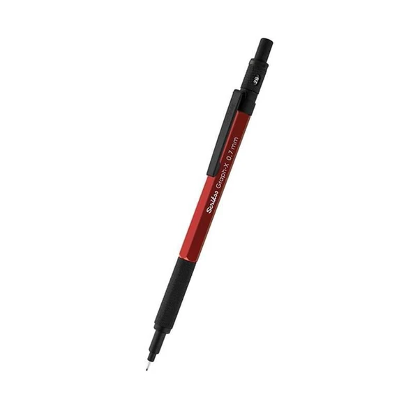 Scrikss Versatil Kalem Metal Graph-X 0.7Mm Kırmızı ürün görseli 1