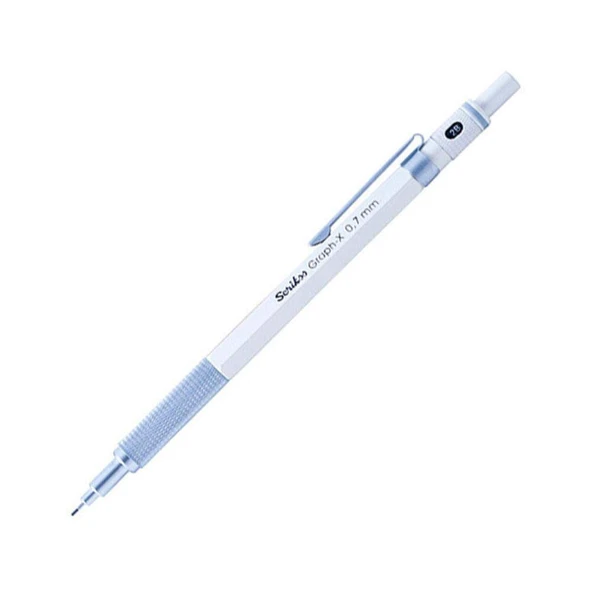 Scrikss Versatil Kalem Metal Graph-X 0.7Mm Beyaz ürün görseli 1