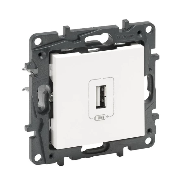 Legrand Raventi Beyaz Tekli Usb Şarj Prizi 1100Ma ürün görseli 1
