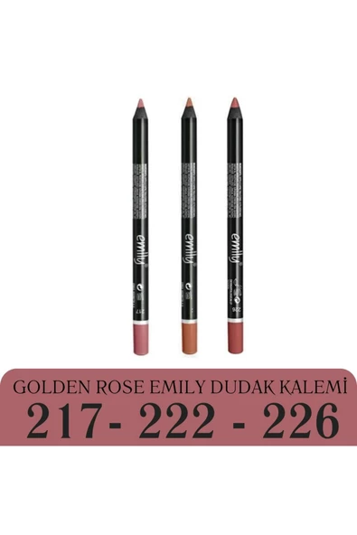 Emily Dudak Kalemi 3'lü No: 217-222-226 - EN YENİ RENKLER ürün görseli 1